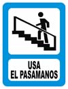 GS-009 SEÑALAMIENTO USA EL PASAMANOS